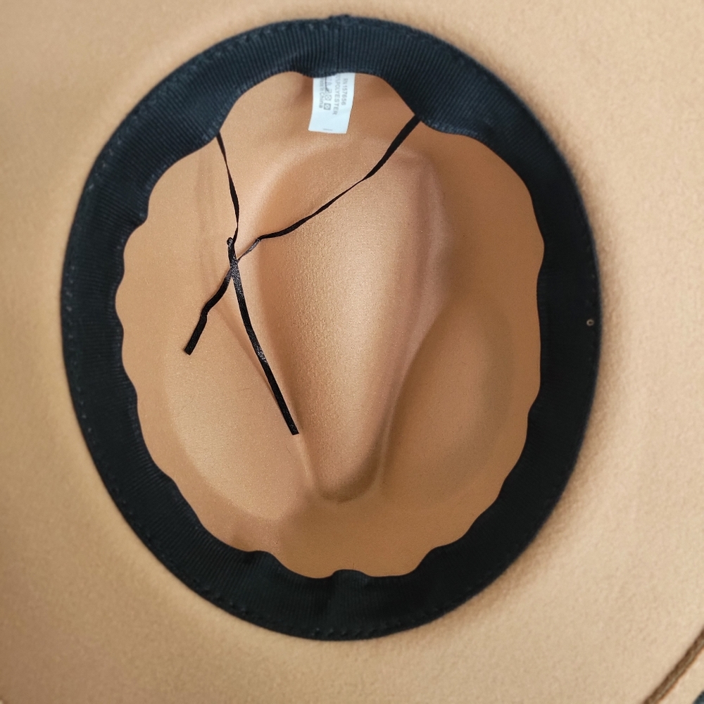 FELT HAT Wide Brimmed Tan Fedora - Picture 4 of 4